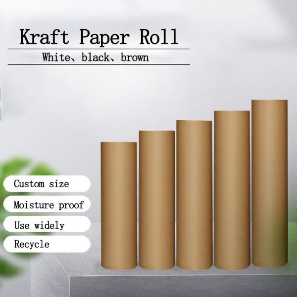 Quality Uncoated Brown Jumbo Small 80g Kraft Parcel Wrap Eco Wrapping wholesale