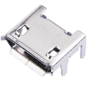 pcb connector micro usb 2.0 type 5 position female through hole + mount smd smt