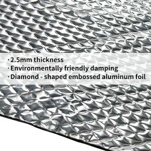 2.5mm rhombus embossed automobile vibration reduction / Automotive Sound And
