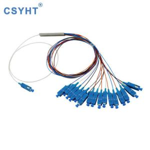 CATV 0.9mm Fiber Optic PLC Splitter With LC ST FC Connector