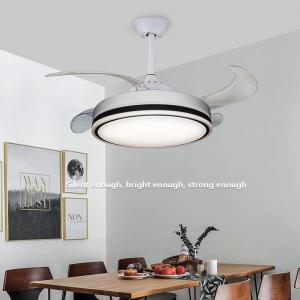 Siesi Simple 96W 500mm Modern Retractable Ceiling Fan With LED Light