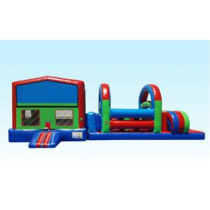 Cheap Big And Bright Inflatable Obstacle Course Challenge Eco Friendly for sale