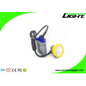 15000Lux 6.6Ah Corded LED Cap Lamp 1.67W IP68 Waterproof For Mining Tunneling