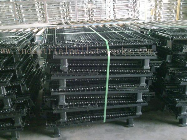 Quality Stackable Convenient Wire Mesh Container Unload Wire Container Storage Cages wholesale