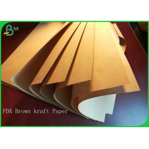 50GSM Good Brown Kraft Paper Sheets Anti Curl Greaseproof For Packing Nut