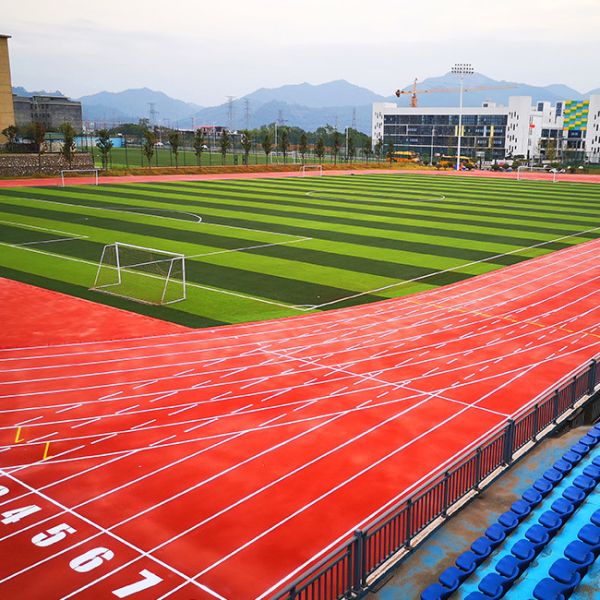 Quality Recyclable Eco Sports Flooring Self Knot Pattern Running University wholesale