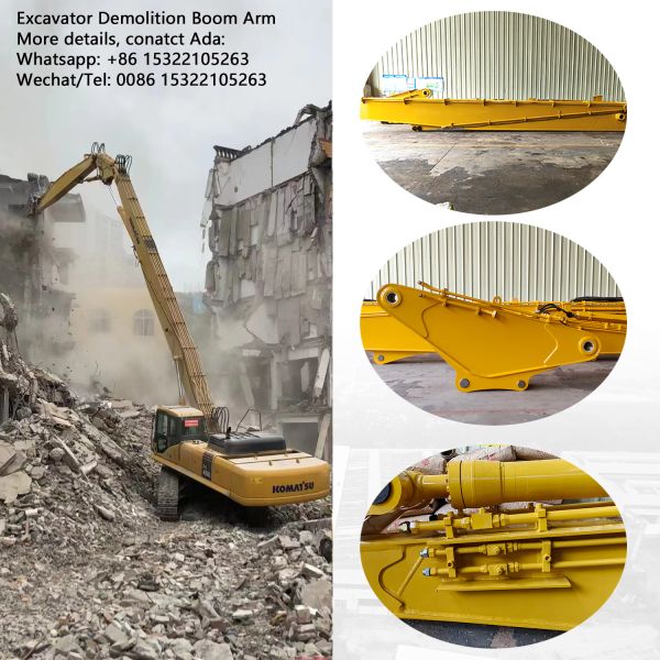 High Reach Demolition Equipment Boom Arm Multi Functional Excavator Boom