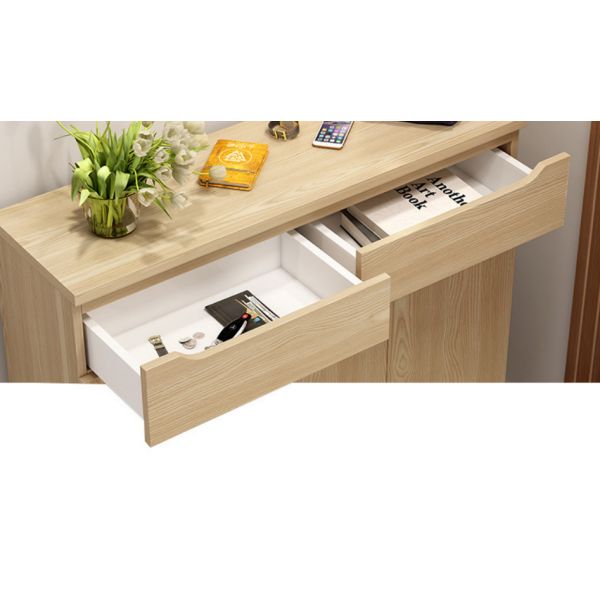 Costom Made Oak Particle Board Shoe Rack 18mm Standard Thickness OEM Acceptable