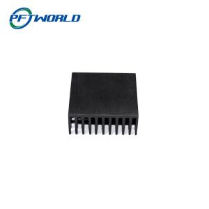 Precision CNC Machined Aluminum Radiator Parts Black