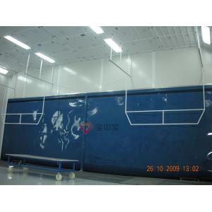 China Water Curtain Paint Room Customized Large Industrial For Train / Aircraft Parts Infrared Lamp Paint Booth on sale