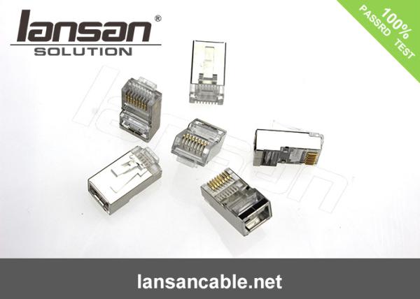 Quality 2000 Mating Cycles Cat 7 Modular Plug , Ftp Rj45 Cat7 Plug 50U FCC Standards wholesale