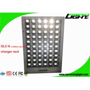 GLC-6 Single Side 60 Units Cordless LED Miners Cap Lamp Charging Station 110V