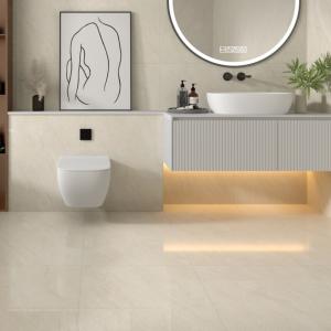 China Indoor Elegance Smooth Glazed Ceramic Floor and Wall Tiles with a Smooth Texture 600x1200mm Marble look tile on sale