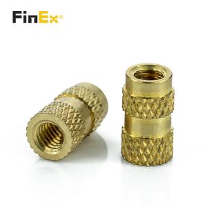 Threaded Knurled Brass M4 Insert Nut Water Resistant Brass Insert Nuts