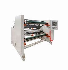 Cheap 500m/Min Horizontal Surface Roll Slitter Rewinder WIth HMI Touch Screen for sale