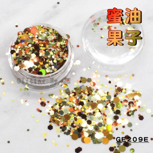 Makeup Chunky Mix Rainbow Face Glitter Powder Polyester Pet Friendly OEM