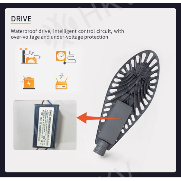 50W Waterproof LED Street Lights IP65 AC85-265V LED Garden Light