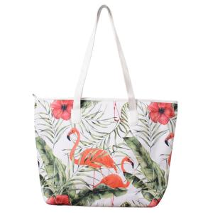 Cheap Polyester Large Beach Bag Tote Unisex Fashion With PU Handle for sale