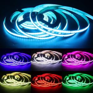 50000 Hours Working Time COB LED Strip Light DC 12V 24V Customized RGB RGBW