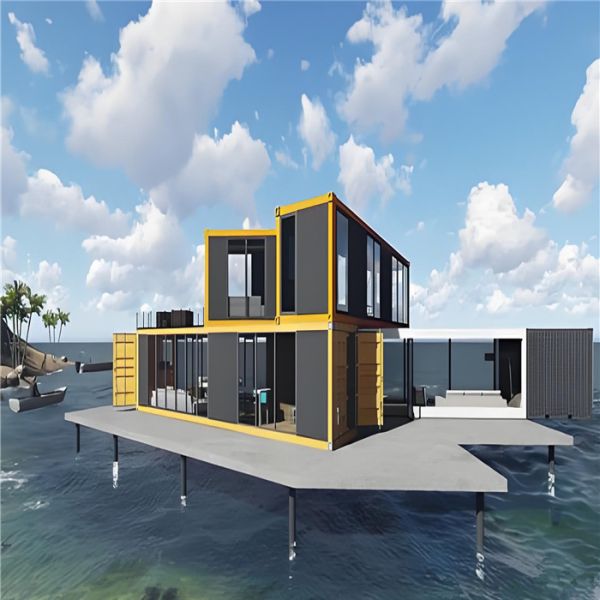 Interior view of eco-friendly container house