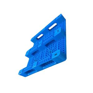 Blue HDPE PP Anti Slip Pallet 1100 X 1100 X 155 Plastic Pallet For Food Factory