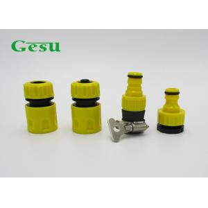Cheap Garden Hose Pipe Tap Connector / 4PCS Irrigation Plastic Quick Connect Set for sale