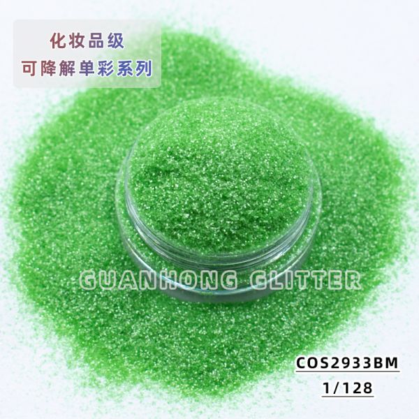 Christmas Plant Cellulose Biodegradable Glitter For Face Hexagonal High Degradation