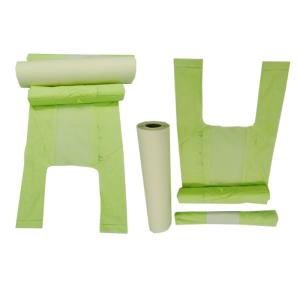 Cheap ABAP 10060 15 Micron Biodegradable and Compostable Bags Vest Carrier Bags for sale