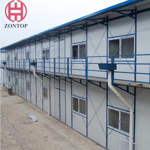 Cheap Zontop Newest Design Earthquake Hurricane Protection Safe K-Style Construction Warehouse Prefab Modular House for sale