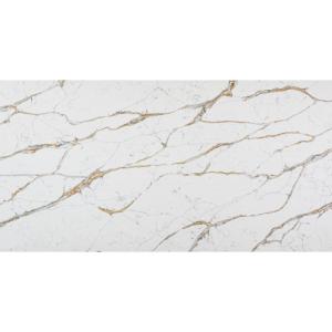 Natural Style Quartz Calacatta Gold Countertops 20mm 30mm Quartz Kitchen Top