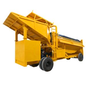 100T/H,65Kw Power, 7.5m Length ,Steel,Rotary Movable,Gold Washing Trommel Screen