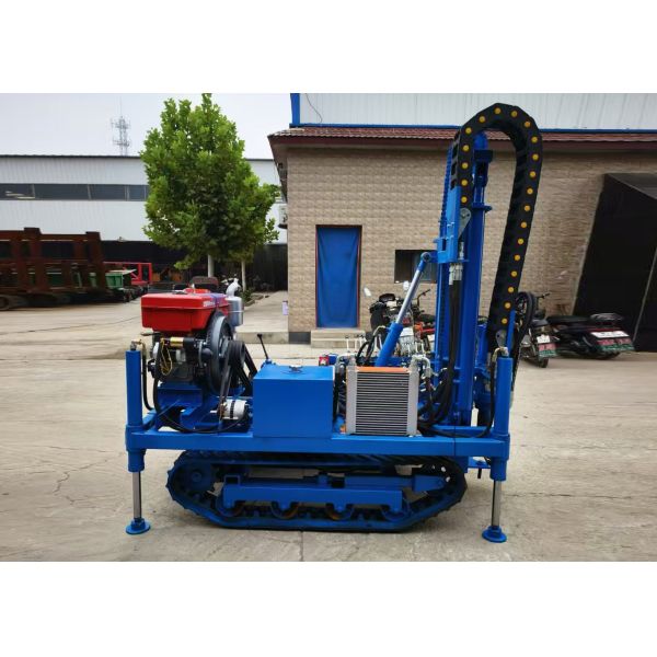 50mm-100mm Diameter Crawler Mounted Water Drilling Rig Powered By Diesel Engine