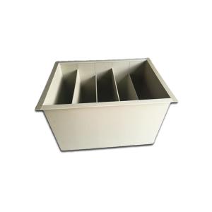 White Customized Welded Paint Collection Tank With Partition For Aquaponics