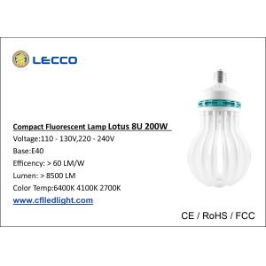 200W T5 Energy Saving Lamp , High Power 8U E40 Cfl Bulb For Warehouse 6400K