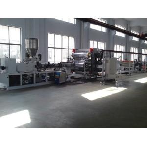 China PVC Advertisement Plastic Board Extrusion Line , PVC Construction Board Machinery on sale