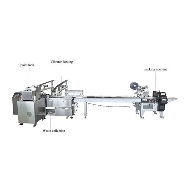 High Efficiency Biscuit Sandwiching Machine Versatile Packing Pillow Machine