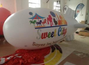 China PVC Inflatable Advertising Products Airtight Blimp Helium Airship for Display on sale