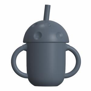 Portable Leakproof BPA Free Organic Bare Silicone Sippy Cup With Straw