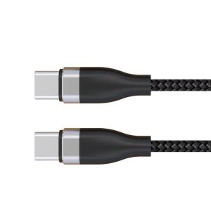 60w PD 20V 3A USB Type C Charging Cable 1Ft Length Nylon Braided For xiaomi mI4C