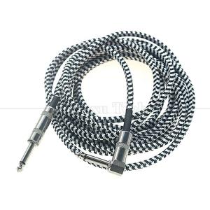 1M 3M 5M 1/4 Mono TS Jack Right Angle to Straight Music Instrument Accessory Amp