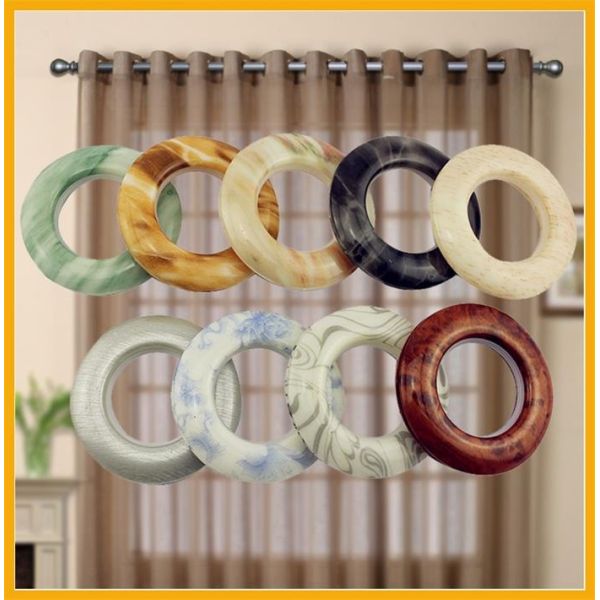 Fashion Prime ABS Plastic Custom Curtain Rings Circles Rod Accessories