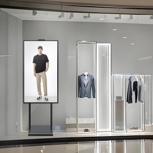 49 Inch High Brightness Floor Stand LCD Screen Digital Signage Advertising