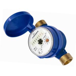Cheap Width 82 Brass Cold Hot Water Meter Single Jet ISO 4064 Dry Dial for sale