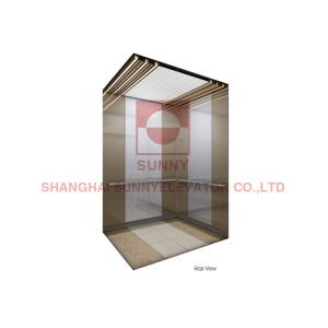 Three Dimensional Hexagon Design Luxury Elevator Cabin Vvvf Drive