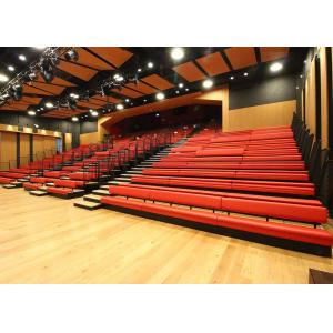 Cheap Show Hall Retractable Platform System With Available Backrest / Handrail for sale