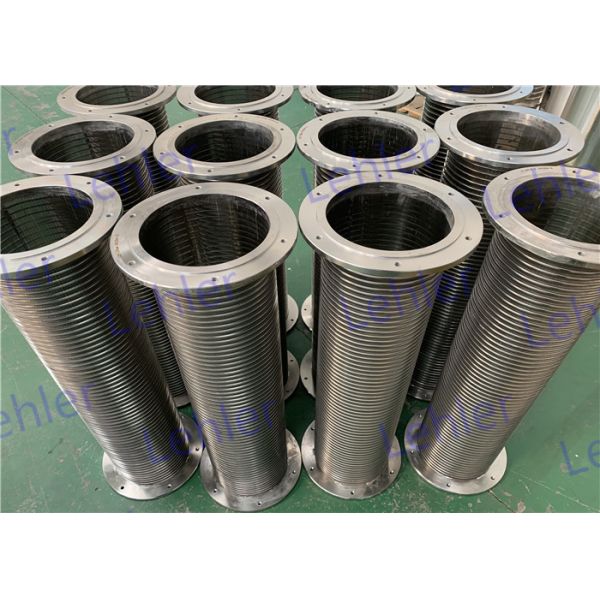 Slot 0.1mm Screw Press Separator Screens Starch Industry Application