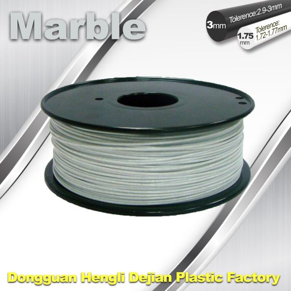 Marble 3D High Strength Printer Filament 3mm / 1.75mm , Print temperature 200°C