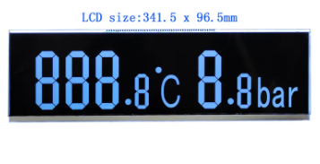 Cheap Bar Type VA LCD Display with High Contrast Black Segment Screen / RGB Color for sale