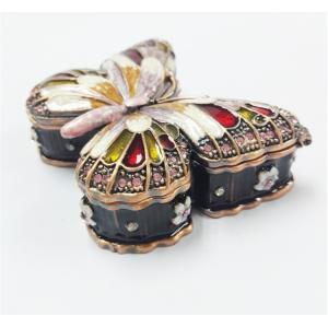 Cute butterfly shape custom portable nice hot sale jewelry box