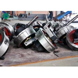 Anti Rust Rail bogie wheel mounted on slope rails with stainless steel material